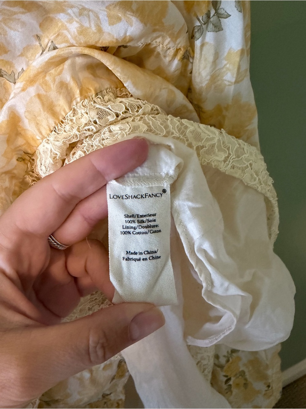 LoveShackFancy Tink Dress in Lemon Daydream floral print sz. 8 - Picture 10 of 13